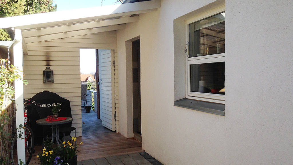 Gästeeingang zu Jessie's B&B