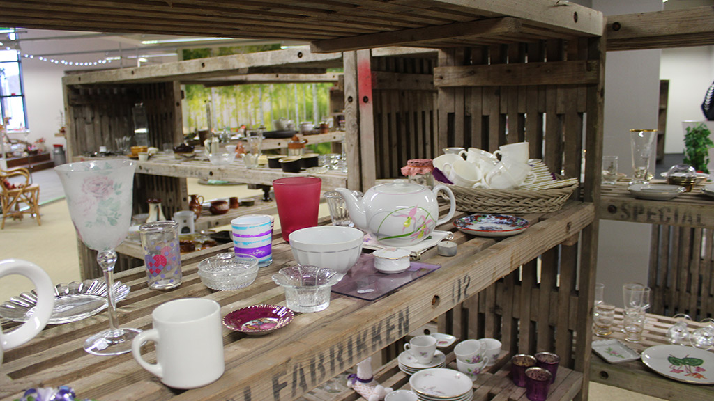 Ceramics at the Blå Kors Thrift Store in Horsens