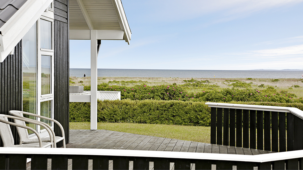 Summer house terrace by the coast