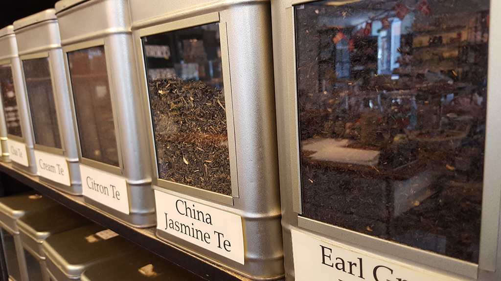 Tea blends at Blas Kaffe og The in Odder