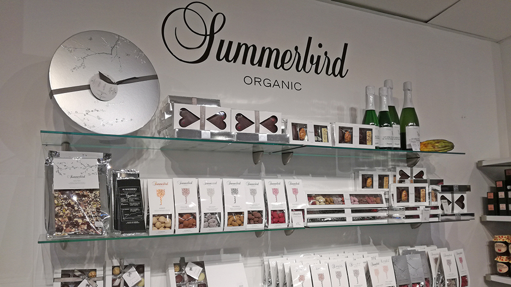 Summerbird chocolates at Blas Kaffe og The