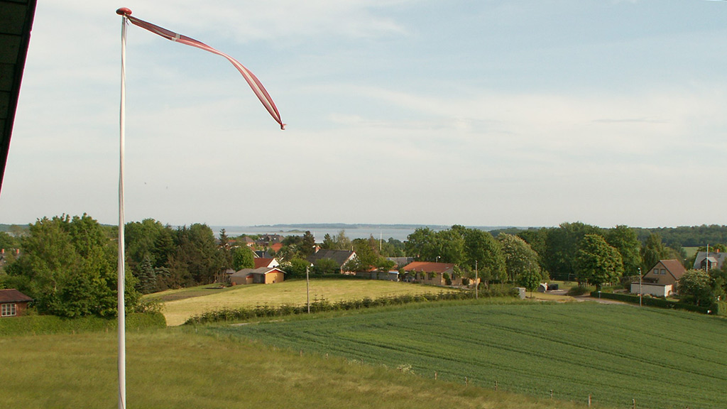 View over Horsens Fjord from Bakkegaarden's Bed & Breakfast