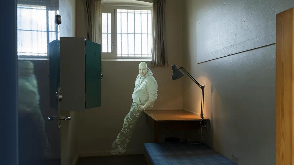 Levende formidling i en celle på Fængselsmuseet i Horsens