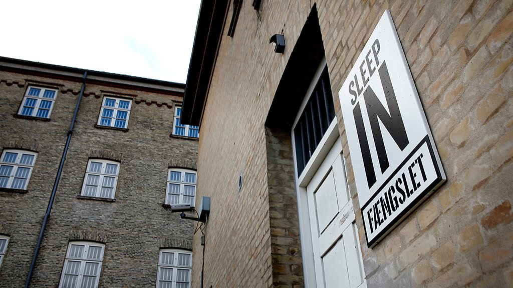The facade of SleepIn Fængslet in Horsens
