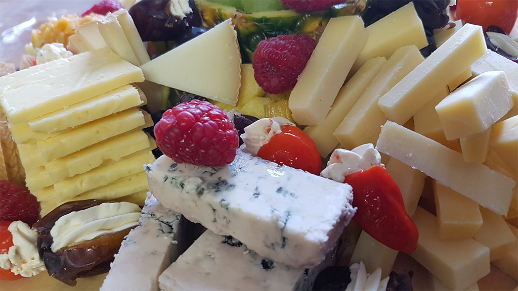 Selection of cheeses from the dairy Barrit Mejeri