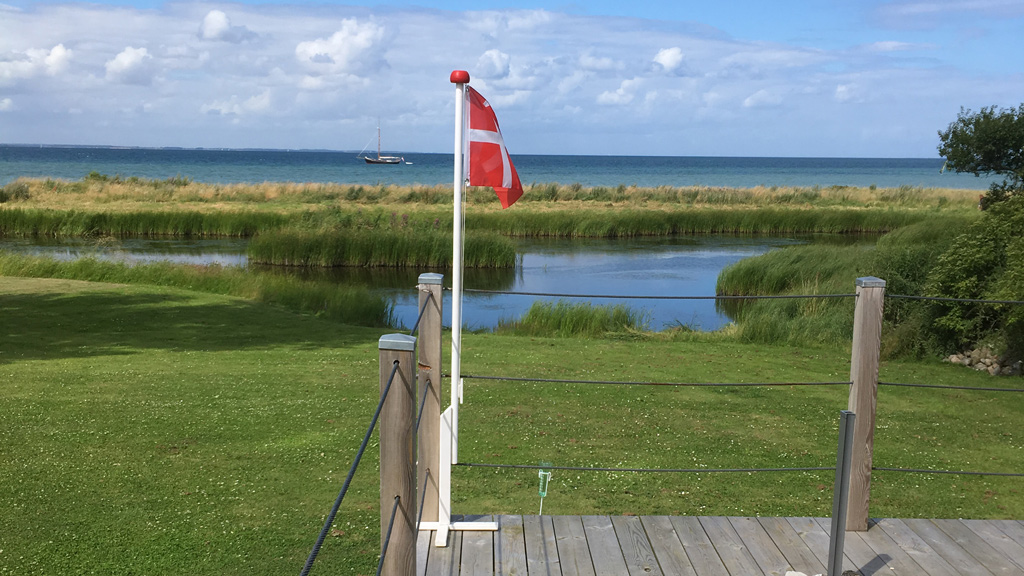 View from Kærhuset on a summer day with sunshine