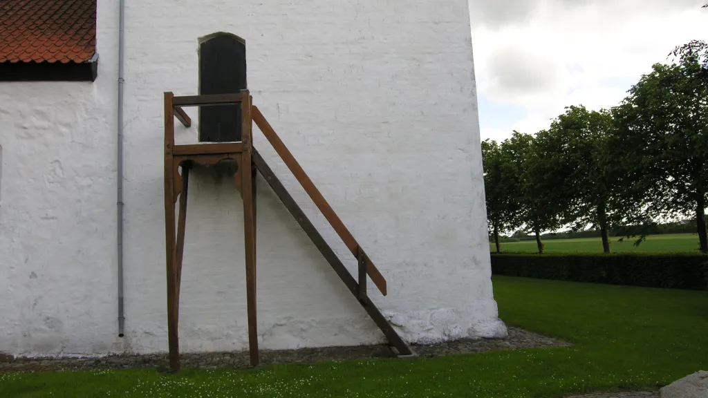 Entrance to the stair tower at Bjerager Church
