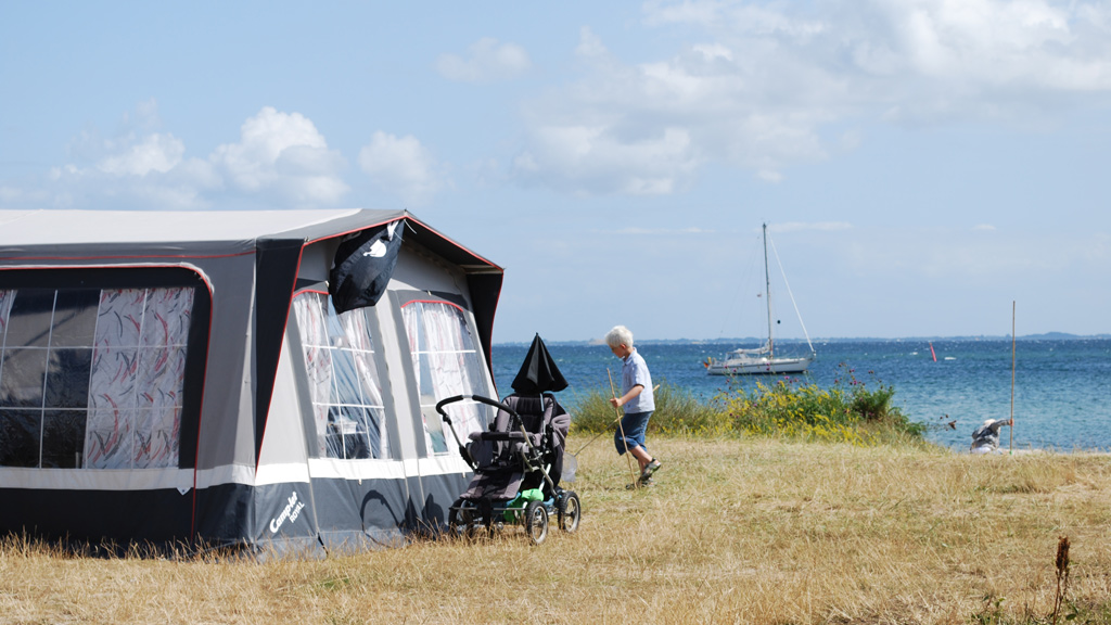 Family tent at Tunø Campsite