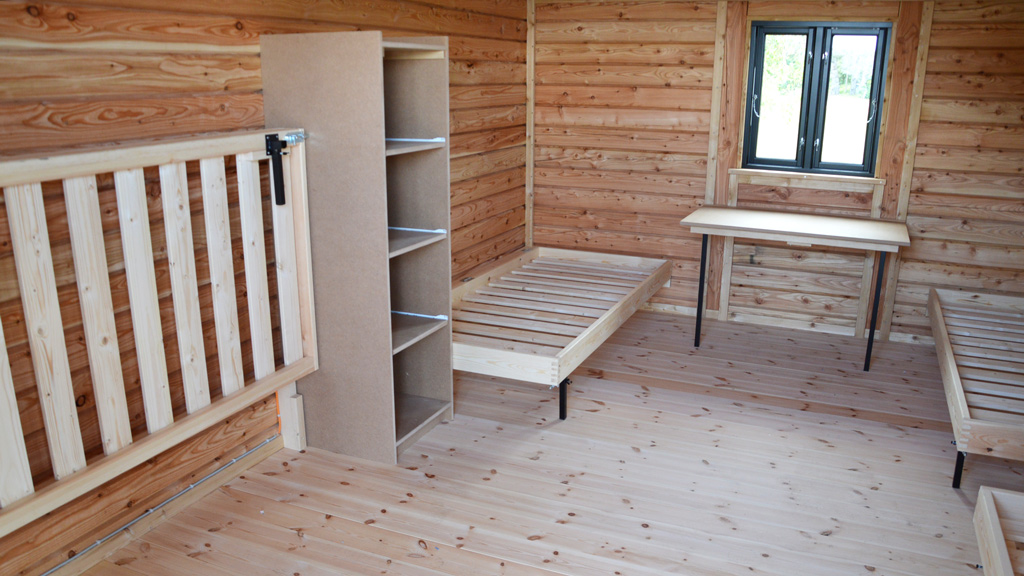 Disability friendly camping cabin