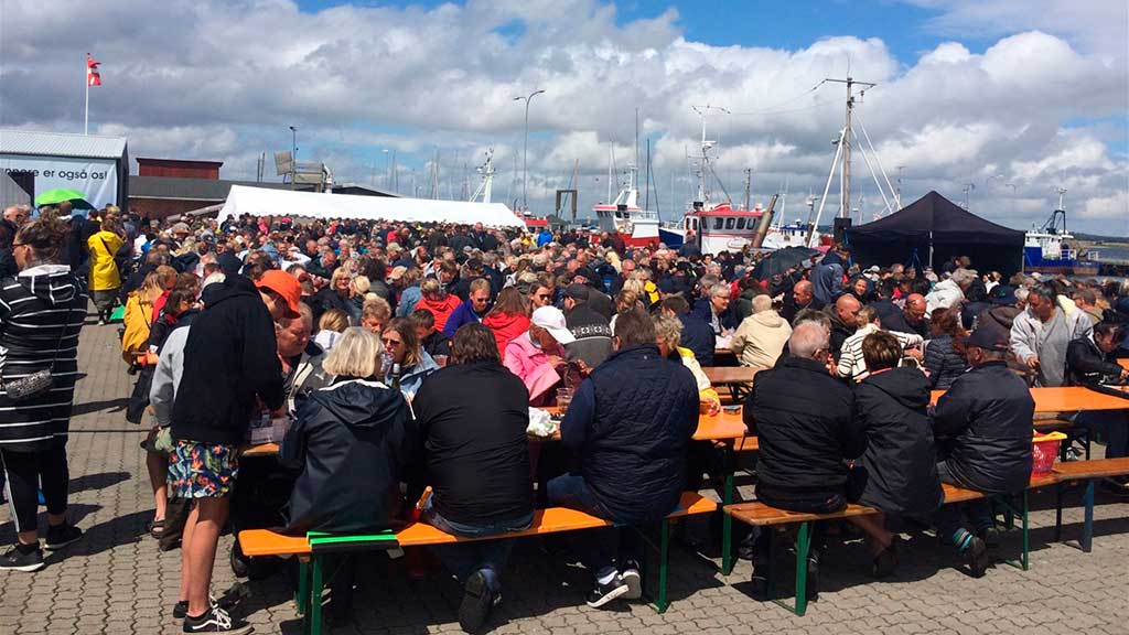 Free mussels at the Snaptun Mussel Festival