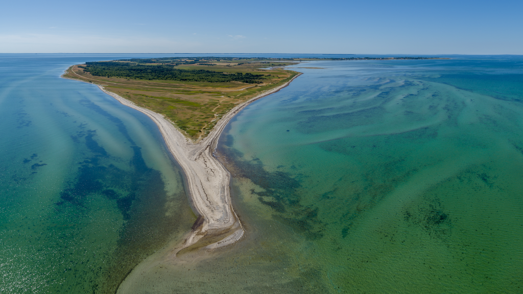 Aerial photo of Øverste Ende on Endelave