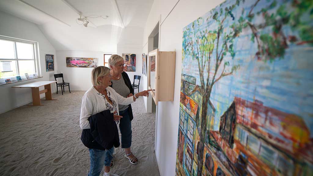 Malerier hos Galleri Kirkesvinget på Hjarnø