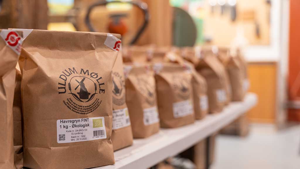 Organic flour from Uldum Mill Museum.