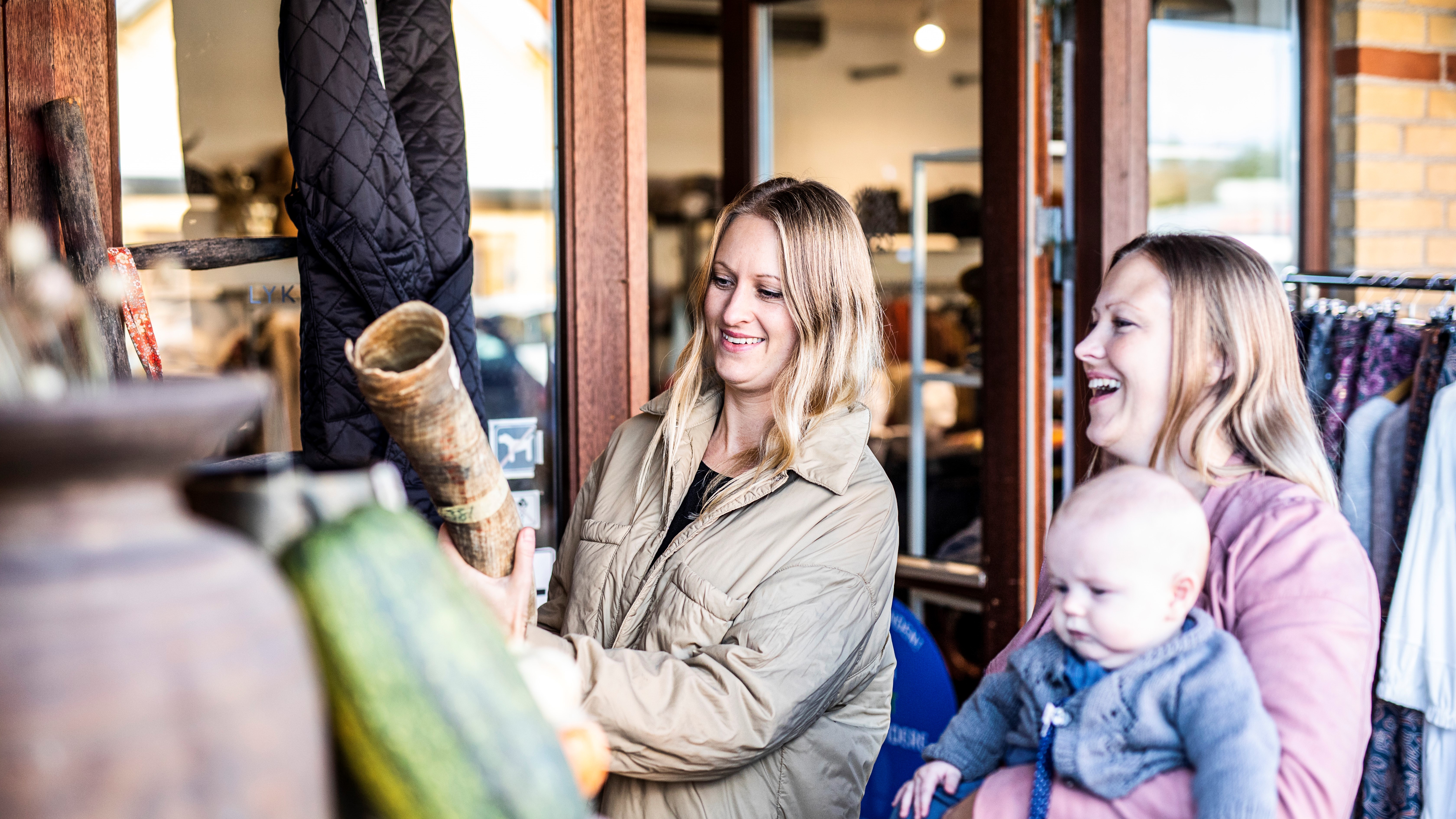 Women are looking at clothes at Lykke & Lykke
