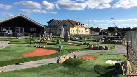 Minigolfbanen på Juelsminde Strand Camping