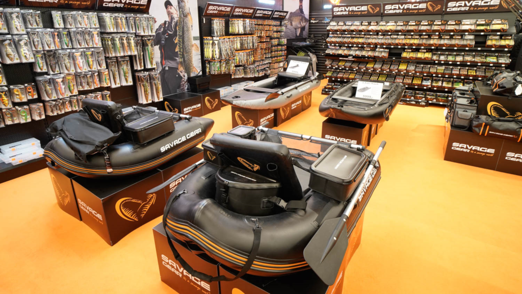 Display of kayaks at Effektlageret in Horsens
