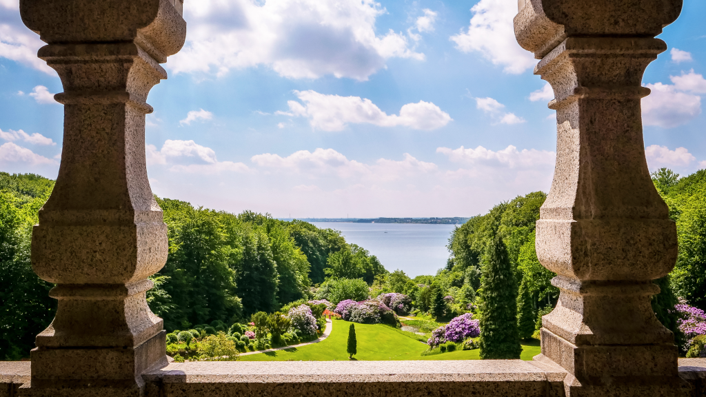 View from the balcony at Hotel Vejlefjord