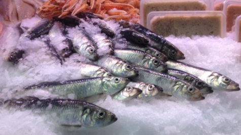 риба в холодильних вітринах Juelsminde Fisk
