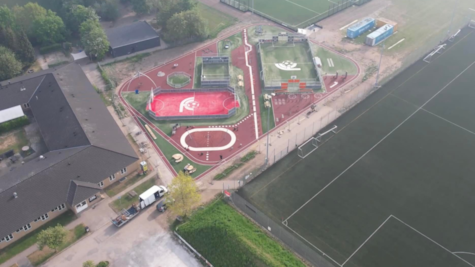 Luftfoto af Sydbyens Bevægelsespark i Horsens