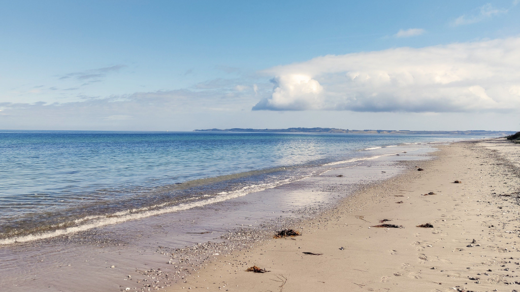 The beach Tunø Nordstrand