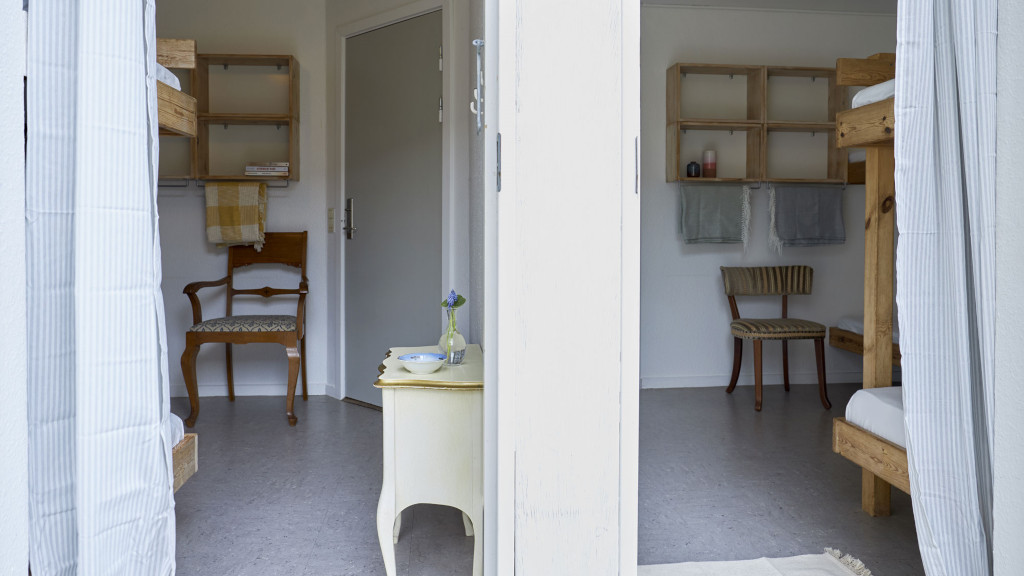 Entrance to the family room at Blåkærgård on Tunø