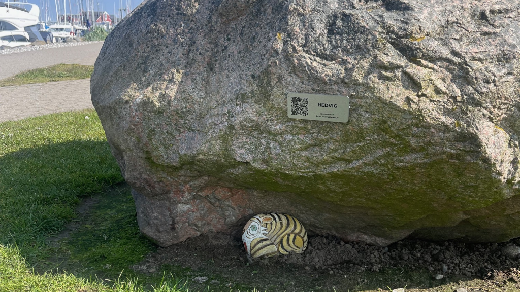 The sculpture Hedvig from the Tiger Hunt in Juelsminde