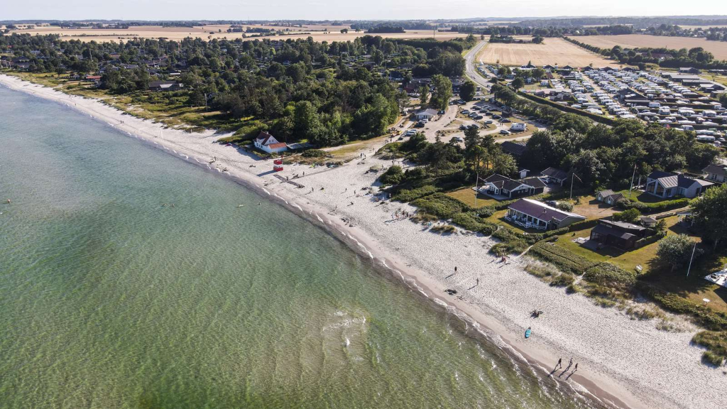 Aerial photo of Saksild Beach