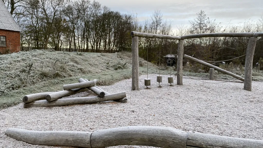 Playground with an obstacle course in the Fairy Tale Forest