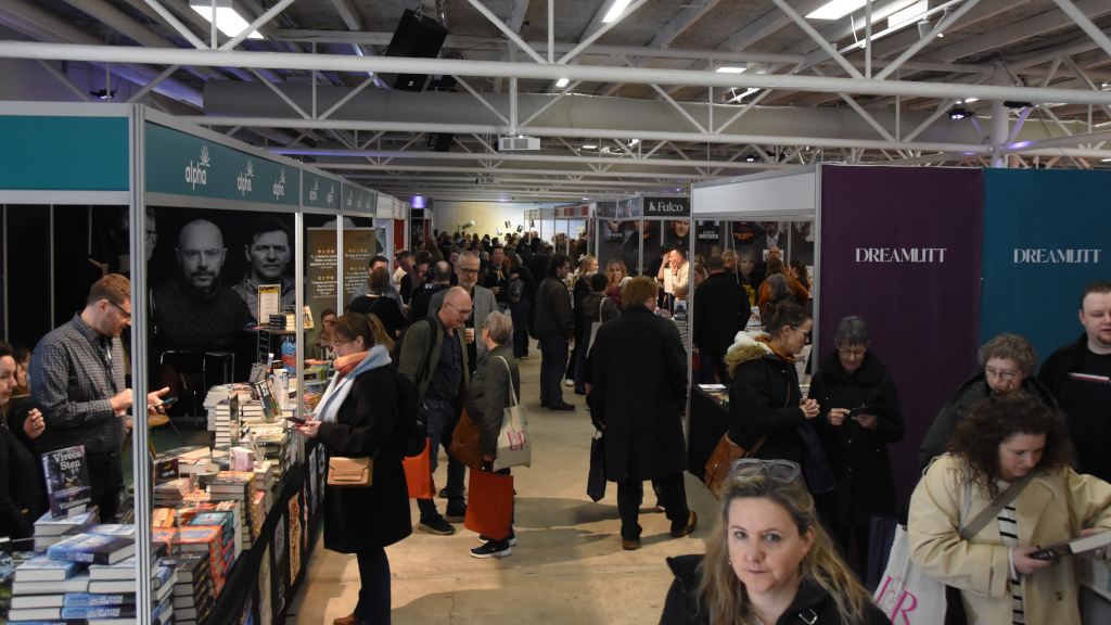 Book sale at the crime festival Krimimessen in Horsens