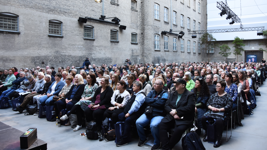 Audience in the West Hall at the crime festival Krimimessen