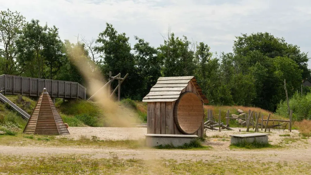 Legehus på legepladsen i Bakkelunden i Horsens