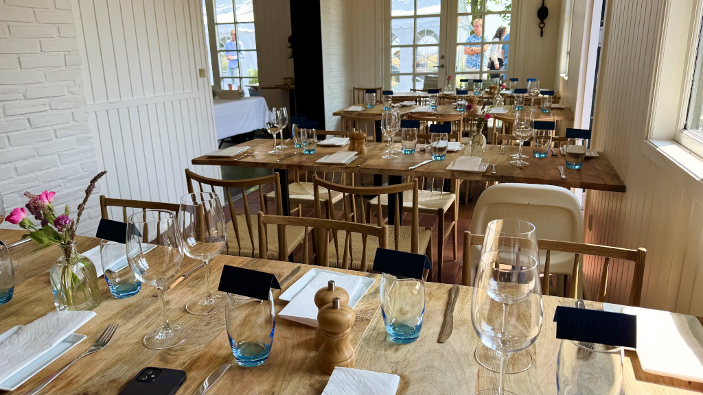 Billede af dækkede borde i Restaurant Havblik