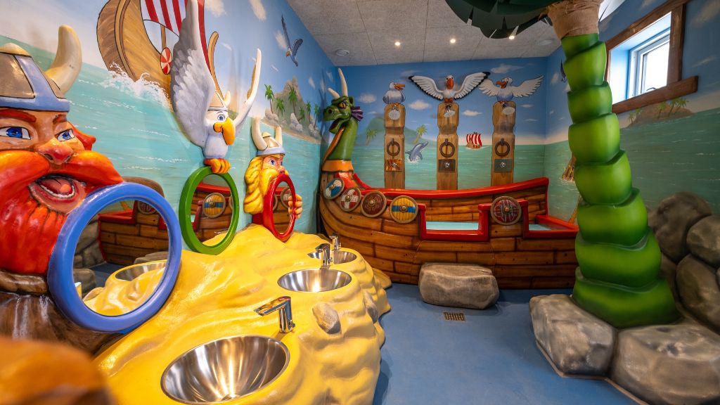 Children’s bathroom at Horsens City Camping