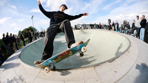 Skater i Skatearena Juelsminde Naturpark