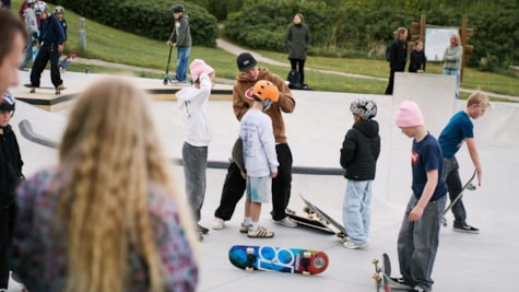 Aktivitet i Skatearena Juelsmnde Naturpark