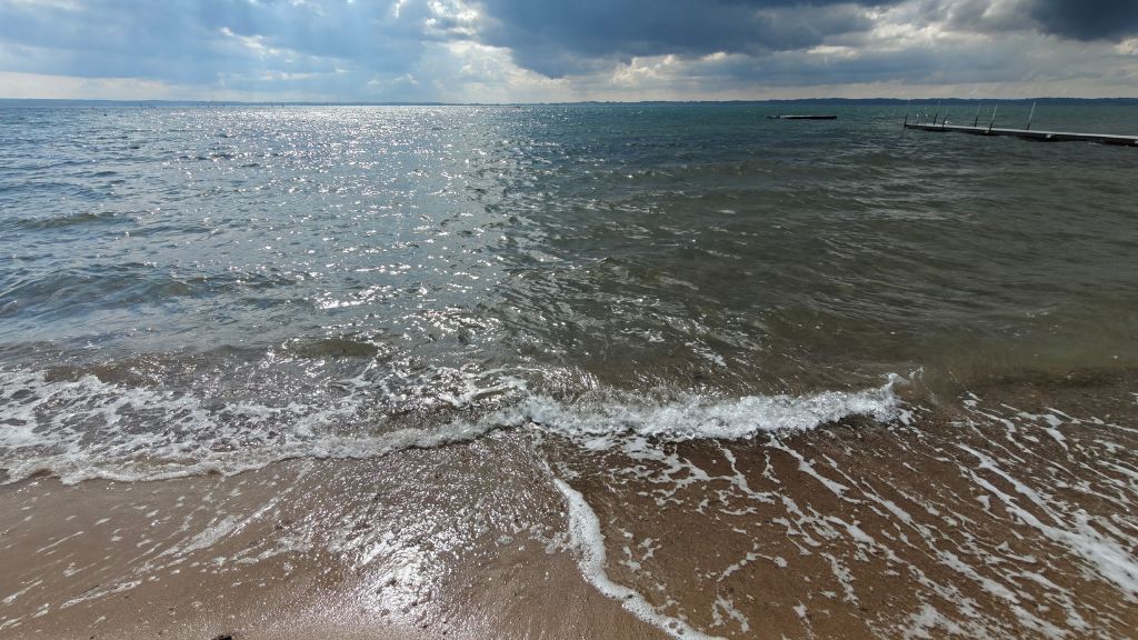 Rosenvold Beach with its beautifully clear bathing water.