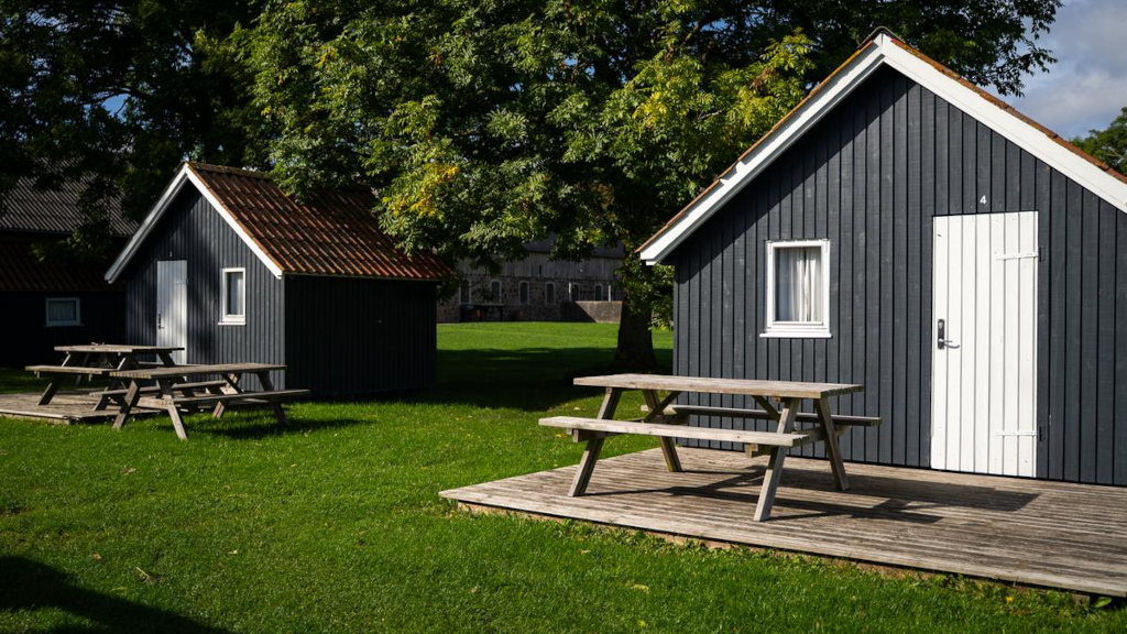 Hjarnø Campings udlejningshytter