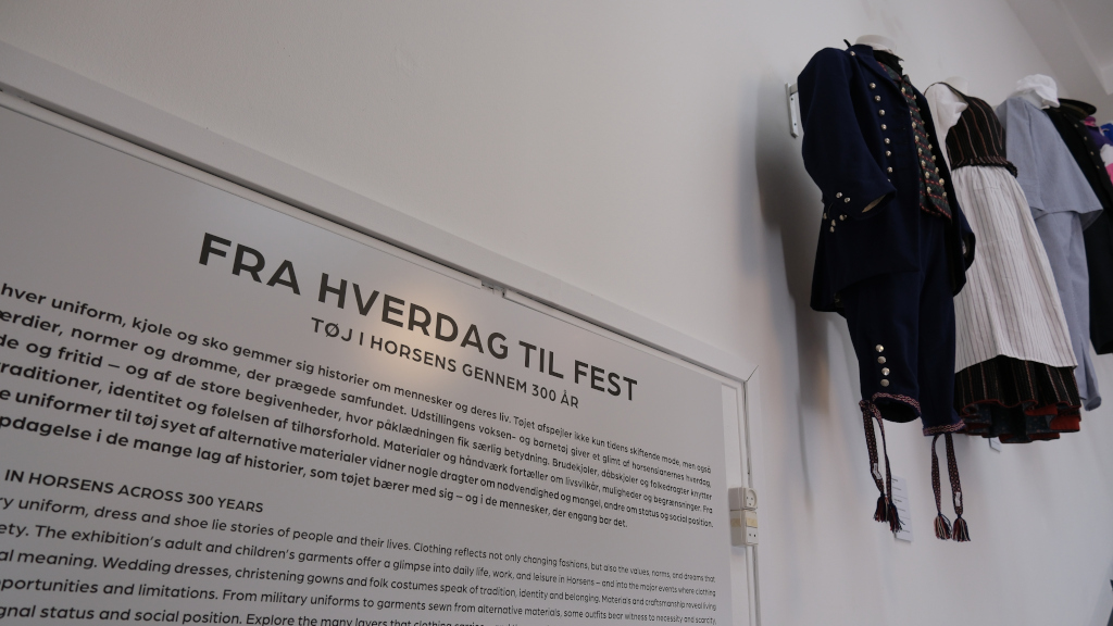Informationstavle ved Horsens Museum