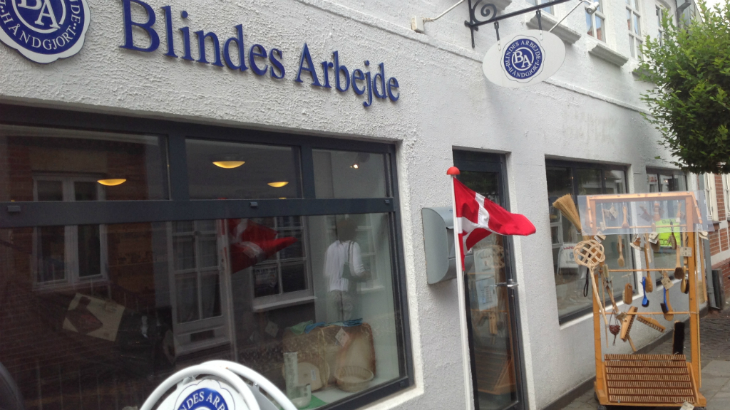 The facade of Blindes Arbejde in Horsens