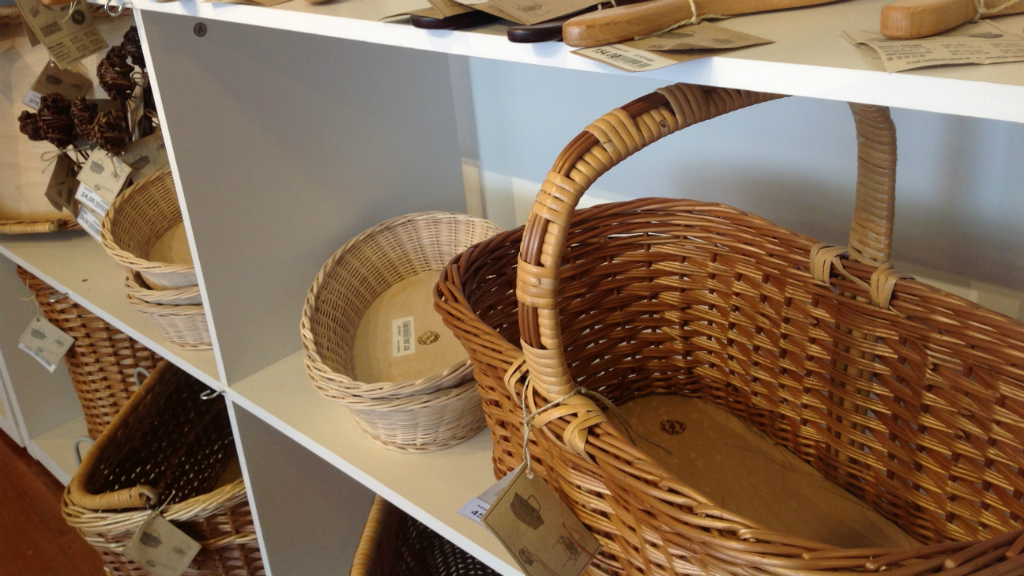Woven baskets at Blindes Arbejde in Horsens