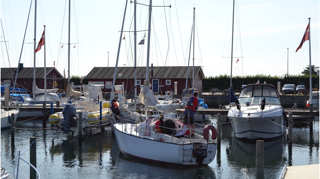 Motorhome site at Juelsminde Harbour