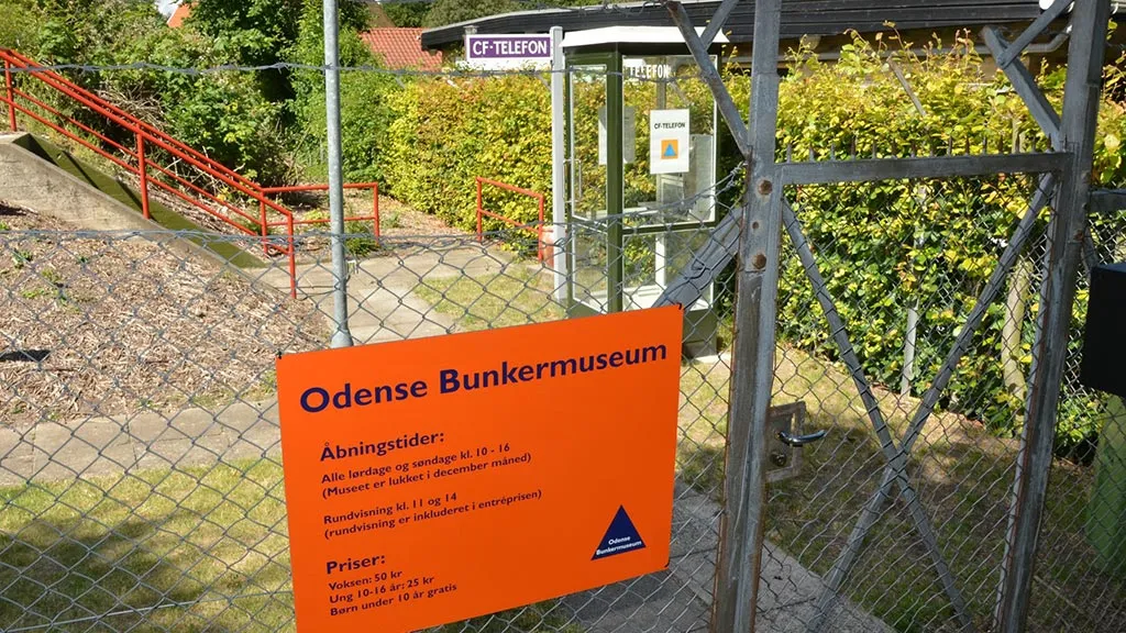 Indgang til Odense Bunkermuseum