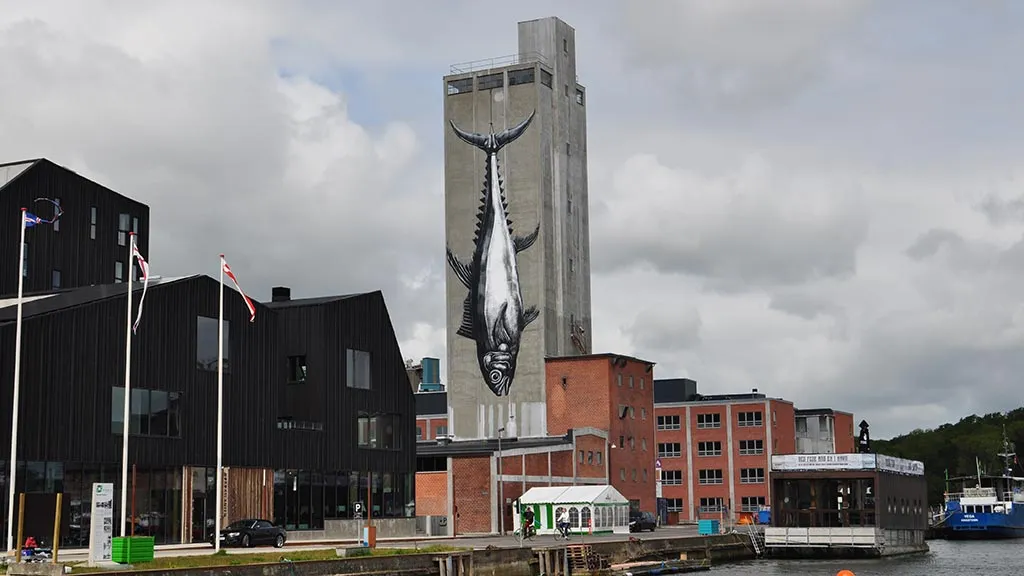 Street art on the harbour