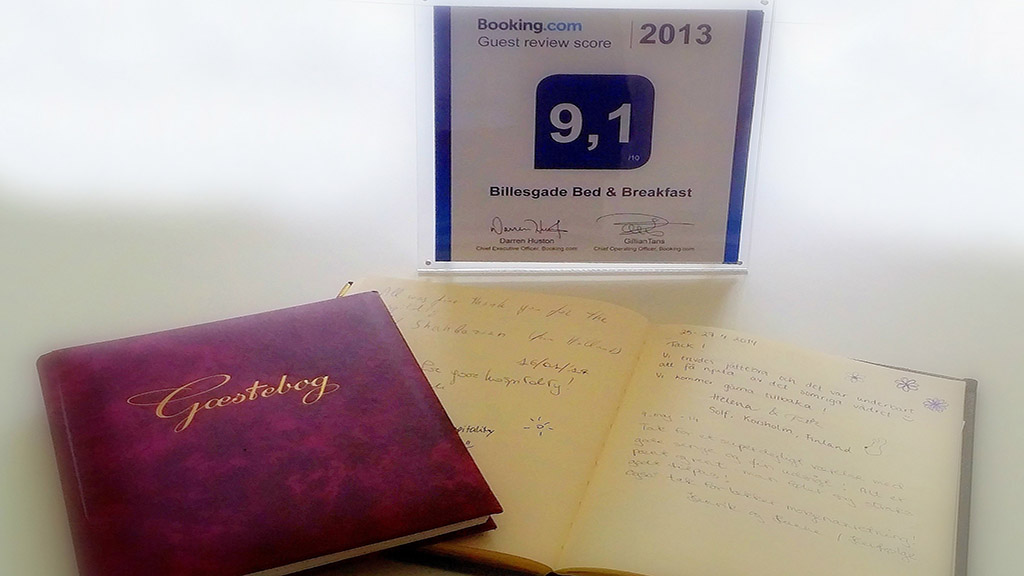 Billesgade's visitors' book