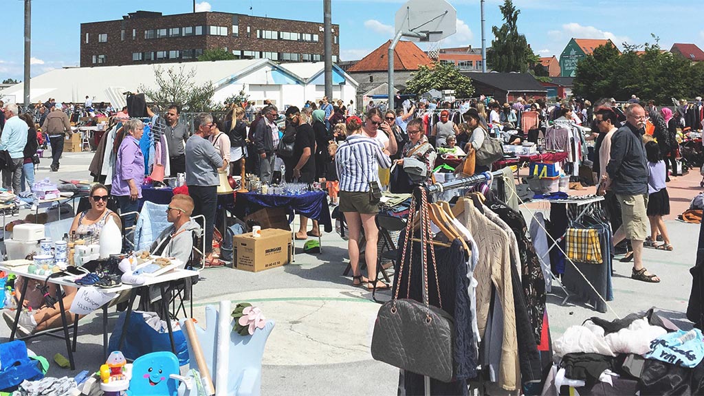 Flea Market on Odense Harbour