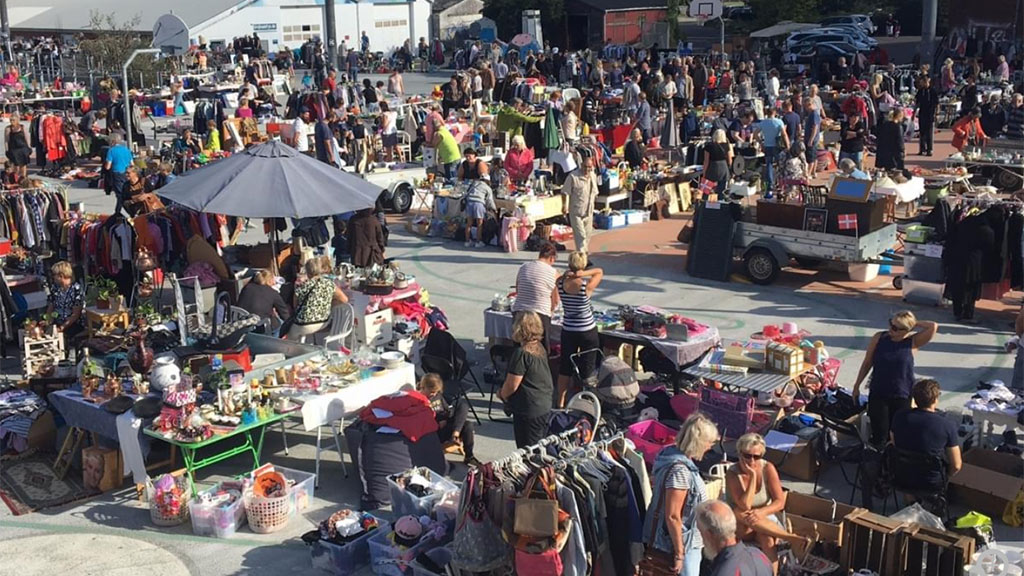 Flea Market on Odense Harbour
