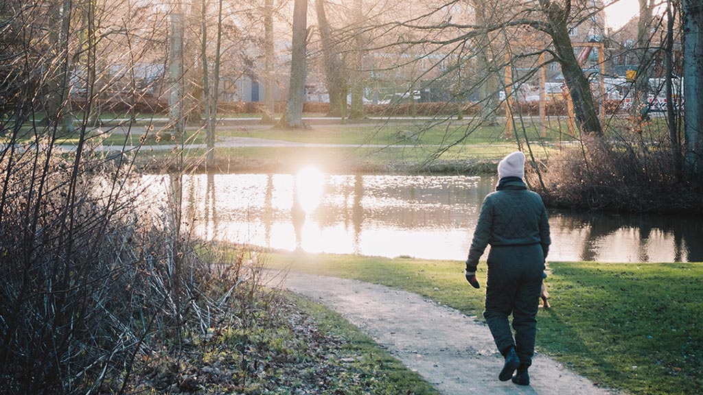 Kølig morgengåtur