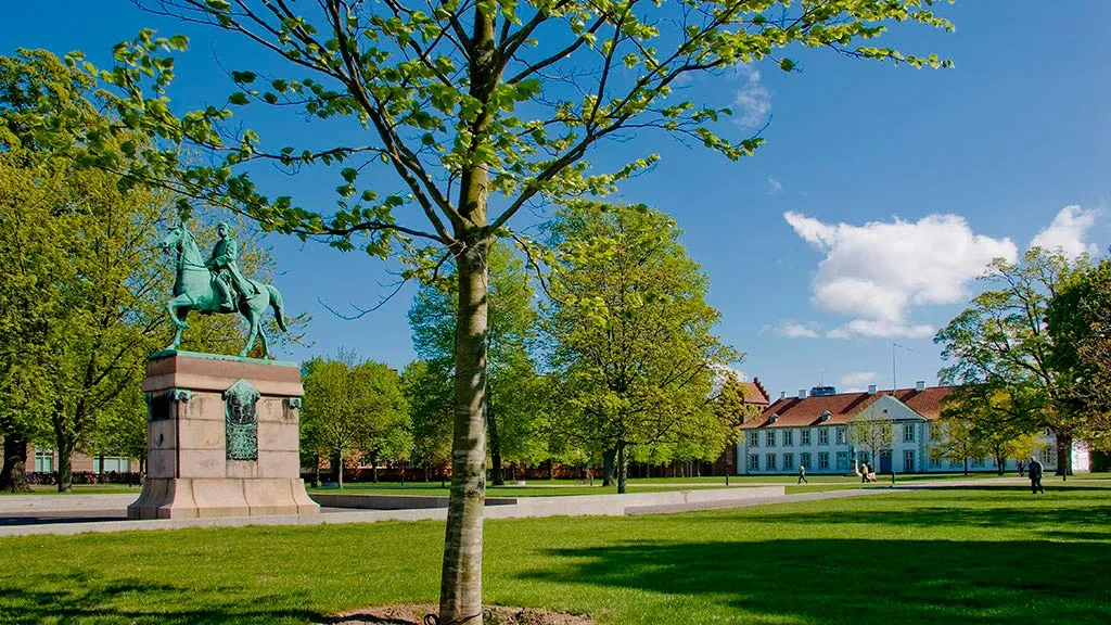 Rytterstatuen i Kongens Have i Odense