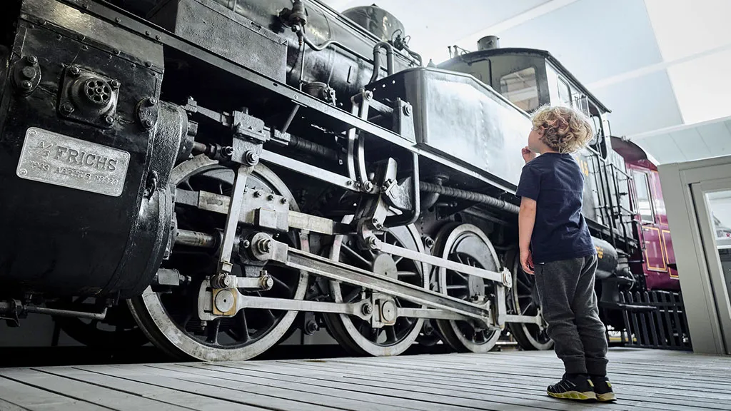 Child at the Railway Museum