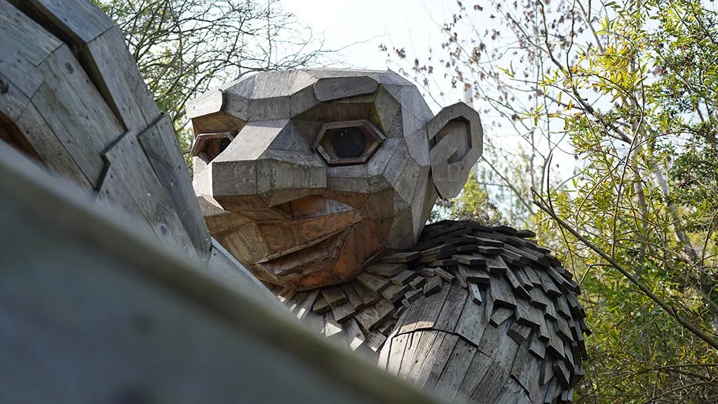Thomas Dambo's recycling troll in Odense